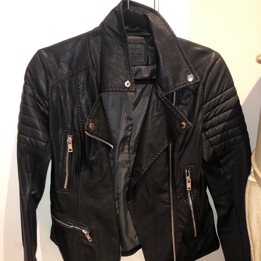 BLANKNYC Faux Leather Moto Jacket